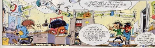 Le bureau de Gaston Lagaffe